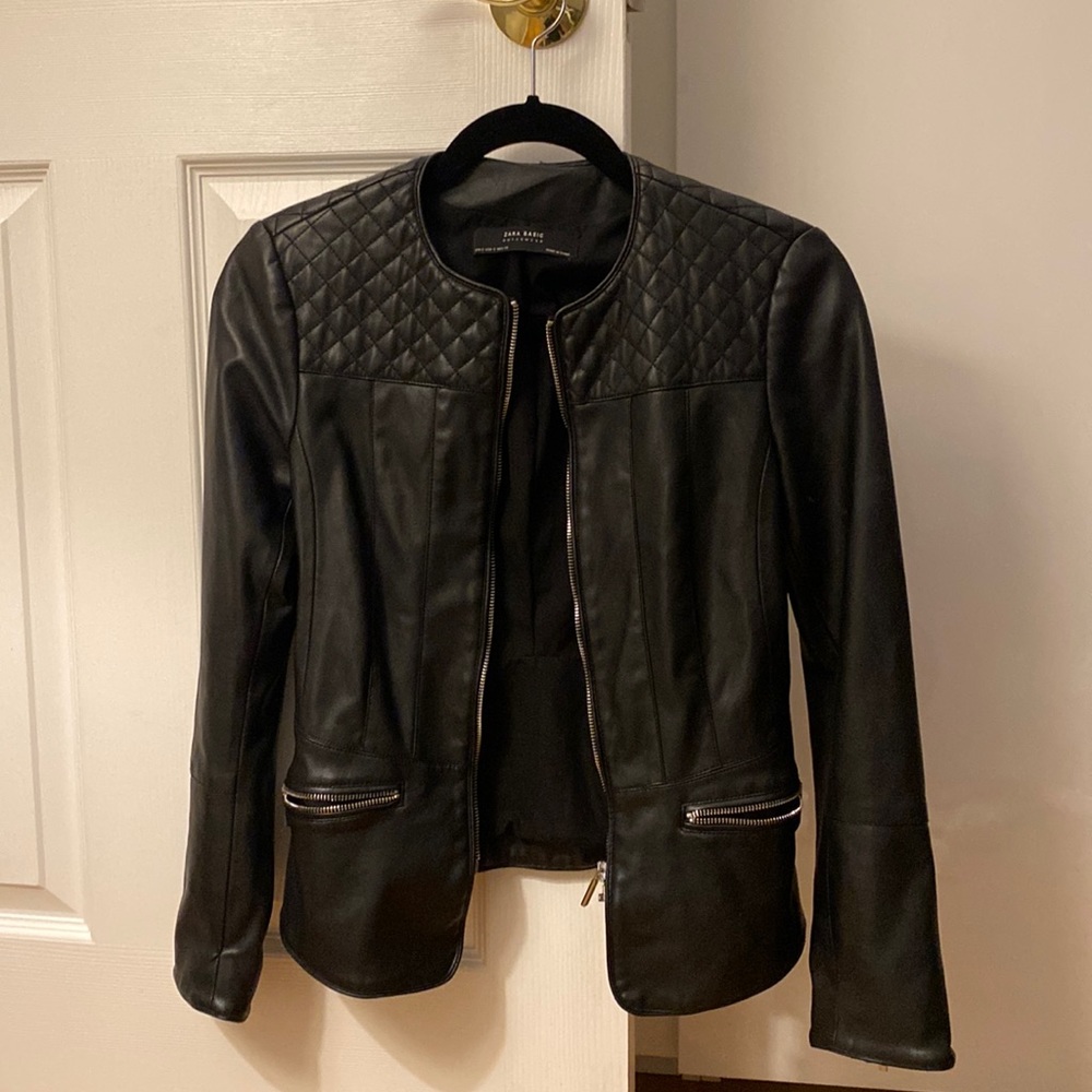 Zara leather jacket, size S